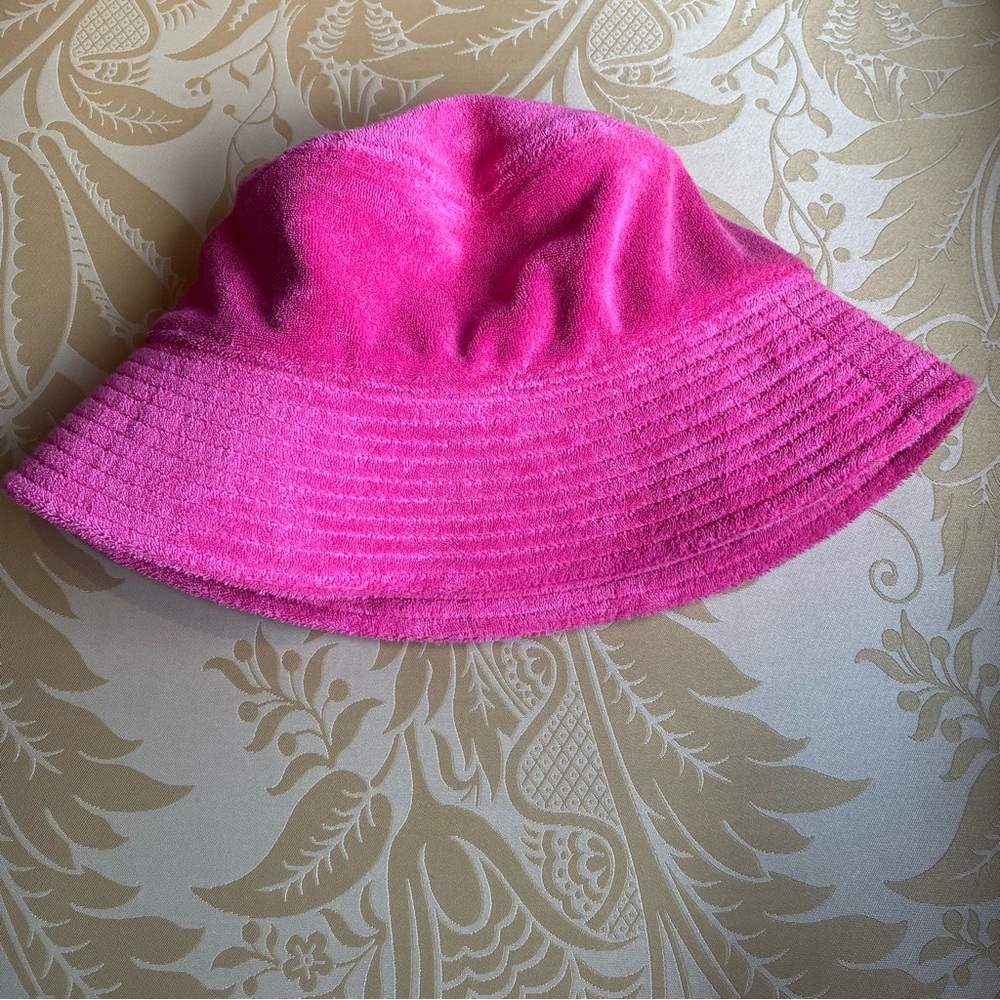 Wilfred Free Pink Terry Cloth Bucket Hat M/L